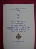 Begrafenis Air Chief Marshall Sir Christopher MORAN., Verzamelen, Nieuw, Ophalen of Verzenden, Christendom | Katholiek, Kaart of Prent