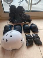 Inline skates Oxelo 40 knie- elleboog, handbeschermers+helm, Autres marques, Rollers 4 roues en ligne, Enlèvement ou Envoi, Utilisé