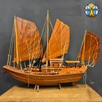 Groot houten model zeilboot Halong Jonk boot Vietnam (L90cm), Ophalen of Verzenden