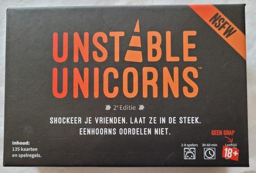 Unstable Unicorns (ADULTS ONLY VERSIE), Hobby en Vrije tijd, Gezelschapsspellen | Kaartspellen, Nieuw, Ophalen of Verzenden