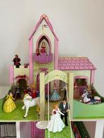 Château en bois avec les figurines, Enfants & Bébés, Jouets | Jouets en bois, Comme neuf, Enlèvement