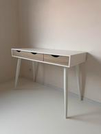 Bureau Montijo - wit/bruin - 77,1x110x50 cm, Huis en Inrichting, Bureaus, Ophalen, Zo goed als nieuw, Bureau