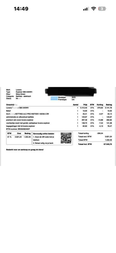 Lovens bakfiets, Vélos & Vélomoteurs, Vélos | Vélos avec bac, Comme neuf, Enlèvement