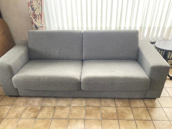 salon Henders &Hazel 3 zit en 2 zit, Huis en Inrichting, Zetels | Zetels, Gebruikt, Rechte bank, Overige maten, Stof, Ophalen