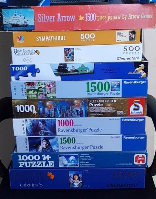 liste puzzle 500 à 1500pc (1 à 8euros), Hobby & Loisirs créatifs, Sport cérébral & Puzzles, Comme neuf, Puzzle, 500 à 1500 pièces