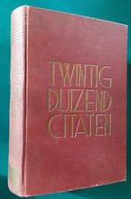 Twintig Duizend Citaten Margadant 1935, Gelezen, Ophalen of Verzenden