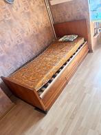 Maatwerk eenpersoonsbed (vintage), Huis en Inrichting, Slaapkamer | Bedden, Ophalen, Verstelbaar, 90 cm, Eenpersoons