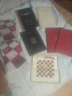 7 tal checkers  boeken en  magneet bordje, Hobby en Vrije tijd, Gebruikt, Ophalen of Verzenden