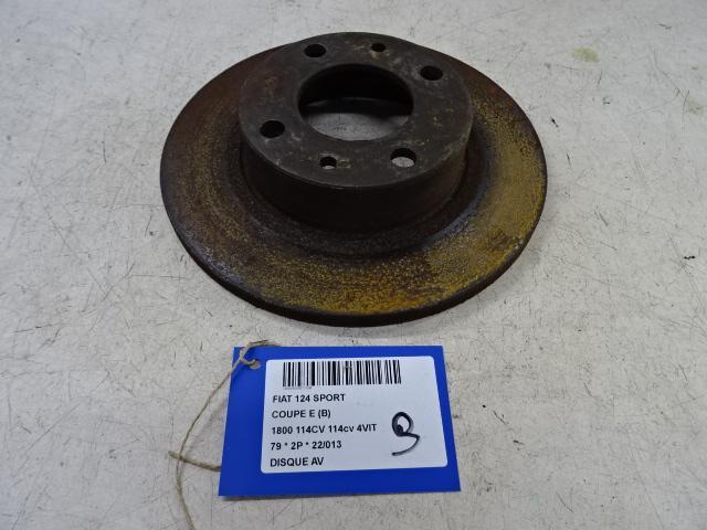 REMSCHIJF VOOR Fiat 124 Spider (01-1969/11-1985), Auto-onderdelen, Remmen en Aandrijving, Fiat, Gebruikt