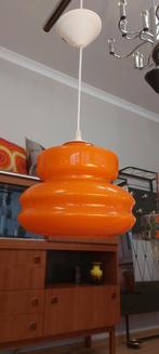 Lampe à suspension vintage en opaline orange, Antiquités & Art, Enlèvement ou Envoi