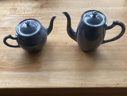 Art Deco verzilverde koffiepot en theepot van Wiskemann, Antiek en Kunst, Antiek | Bestek, Ophalen