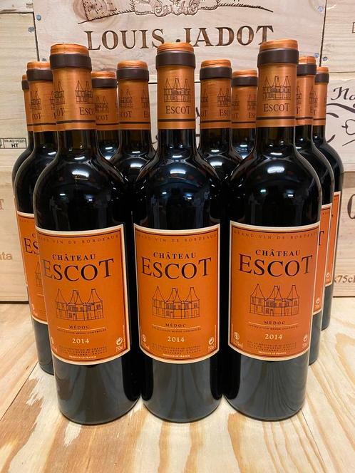 Chateau Escot Medoc Cru Bourgeois 2014 | uitverkoop, Verzamelen, Wijnen, Nieuw, Rode wijn, Frankrijk, Vol, Ophalen of Verzenden