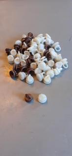 roulettes plastique pour tringle a rideau 44 blanc 16 brun, Enlèvement ou Envoi, Comme neuf