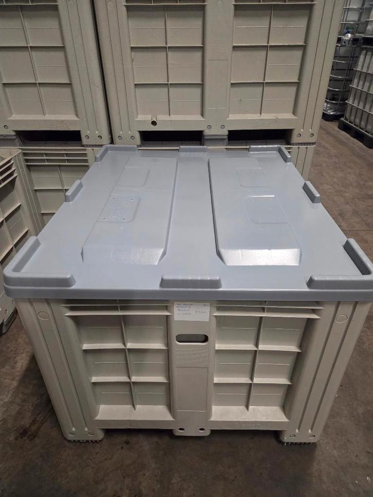 Caisses-palettes avec couvercles (barils, barils), Jardin & Terrasse, Barils de pluie, Comme neuf, Synthétique, 150 litres ou plus