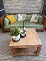 Lounge set teak, Tuin en Terras, Ophalen, 5 zitplaatsen, Gebruikt, Teakhout