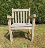 Degelijke Teakhouten Tuinset Tafel en 4 Stoelen met leuning, Ophalen, Gebruikt, Eettafel, Teakhout