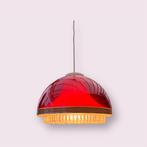 Vintage rode lamp, Huis en Inrichting, Ophalen of Verzenden, Gebruikt, Kunststof, Retro