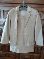 Tailleur - Jupe et veste en jean beige - Signé Nature - T38, Taille 38/40 (M), Beige, Signé Nature, Enlèvement