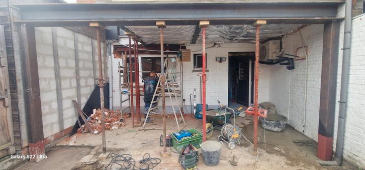 Draag muuren afbreken en poutrel plaatsen 0466445657, Doe-het-zelf en Bouw, Isolatie en Afdichting, Zo goed als nieuw, Ophalen of Verzenden