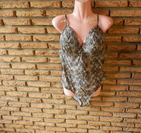(21)- maillot femme t.46 brun et noir, Kleding | Dames, Badmode en Zwemkleding, Zo goed als nieuw, Badpak, Bruin, Ophalen of Verzenden