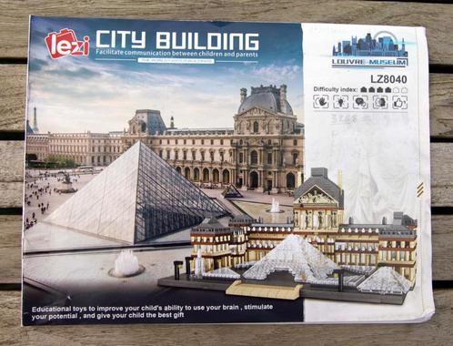 Louvre Parijs - Architectuur / Gebouwen - Nanoblocks /, Hobby en Vrije tijd, Knutselen, Zo goed als nieuw, Materiaal, Ophalen of Verzenden
