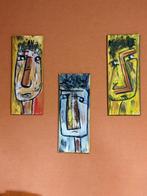 Schilderijen drieluik 'Maskers', Ophalen