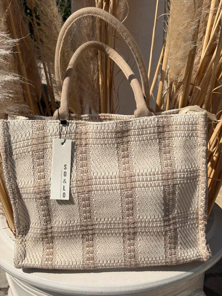 SO&LO canvas tote bag - NIEUW, Handtassen en Accessoires, Tassen | Damestassen, Ophalen of Verzenden