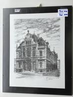 mooie litho van het Tolhuis van Antwerpen van Jef Calus, Antiek en Kunst, Ophalen of Verzenden