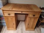 Antieke klerkbureau (grenen) met stoel en voetsteun, Antiek en Kunst, Antiek | Gereedschap en Instrumenten, Ophalen