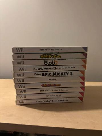 Nintendo WII 10 spelletjes beschikbaar voor biedingen