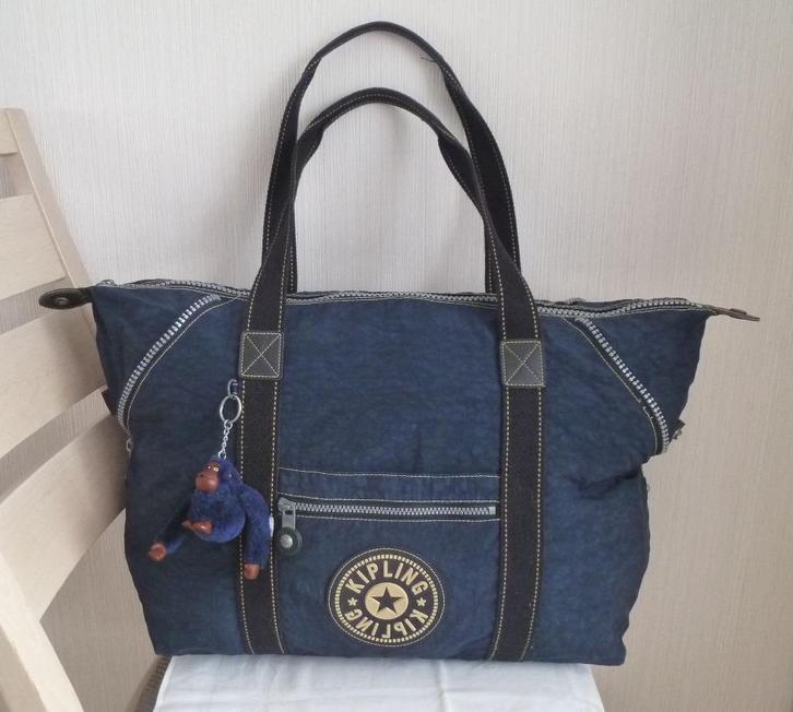 Kipling grote boodschappentas voor op reis WE etc+ aap, Handtassen en Accessoires, Tassen | Reistassen en Weekendtassen, Gebruikt