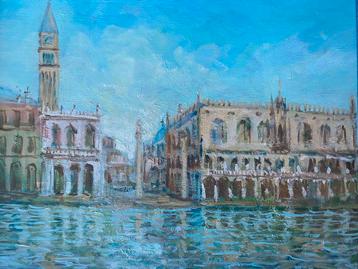 Schilderij met zicht op Venetië beschikbaar voor biedingen
