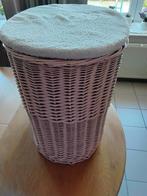 linnenmand,kleur rose,met overtrek voor deksel in sponsstof, Ophalen, Zo goed als nieuw