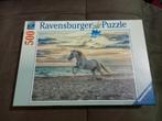 Ravensburger puzzel 500 stuks - Paard op het strand, Hobby en Vrije tijd, Ophalen of Verzenden, 500 t/m 1500 stukjes, Gebruikt