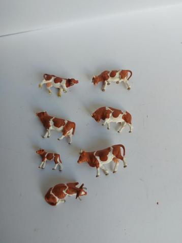 Vaches brunes HO, Enlèvement ou Envoi, Comme neuf, Pont, Tunnel ou Bâtiment