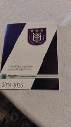 Handtekeningenboekje / RSC Anderlecht / 2014-2015, Verzenden, Zo goed als nieuw