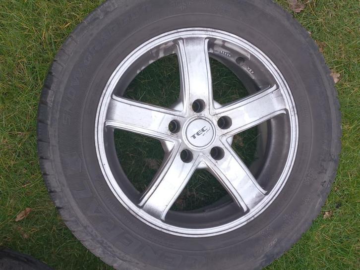 Aluminium Velgen TEC by Asa 7 J X 16 H2 met winterbanden, Auto-onderdelen, Banden en Velgen, Velg(en), Winterbanden, Ophalen