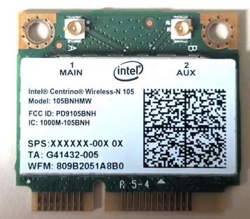 Netwerkkaart WiFi kaart Intel Centrino 105BNHMW Mini PCle