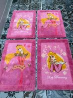 Disney Princess - 4 tapijten van Aurora - 40 x 60cm, Comme neuf, 50 à 100 cm, Rectangulaire, Moins de 50 cm