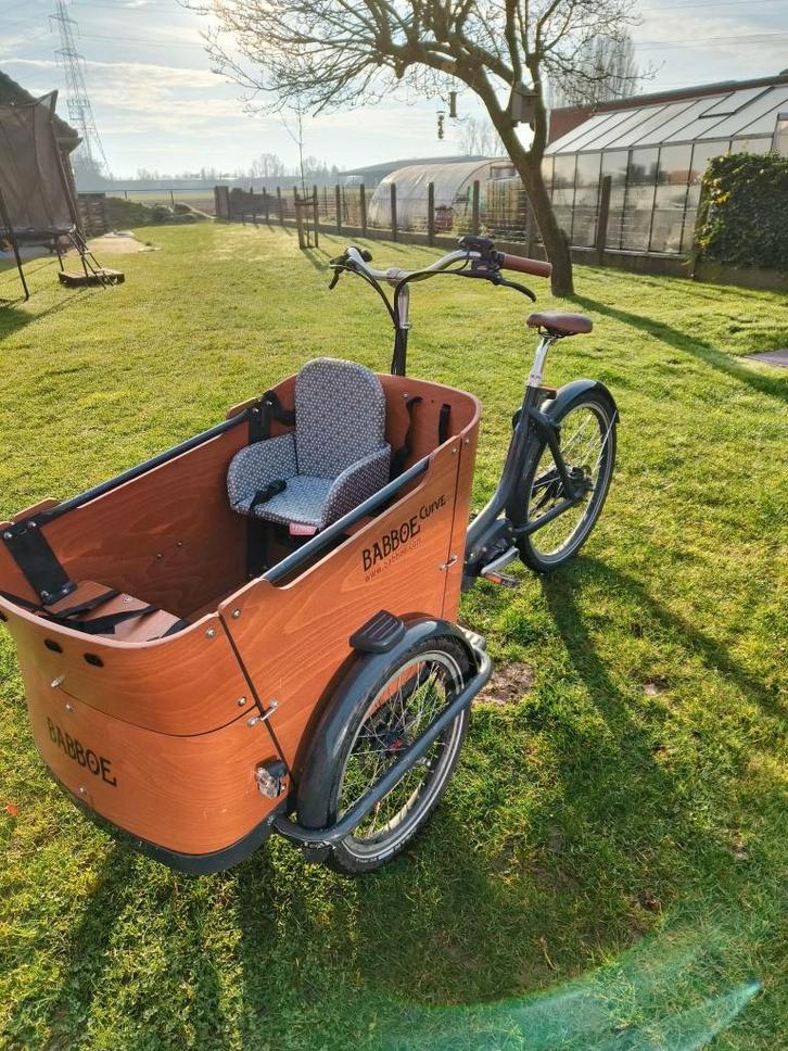 Bakfiets Babboe curve  mountain, Fietsen en Brommers, Fietsen | Bakfietsen, Gebruikt, Overige merken, 4 kinderen of meer, Elektrisch
