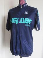 Donkerblauwe fietstrui - Wielertrui - gedragen - maat 5, Gebruikt, Heren, Overige maten, Ophalen of Verzenden