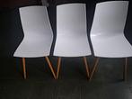 3 design keukenstoelen, Huis en Inrichting, Gebruikt, Drie, Wit, Ophalen