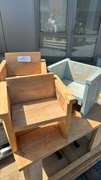 Kinderstoeltjes in steigerhout, Kinderen en Baby's, Kinderkamer | Tafels en Stoelen, Ophalen, Zo goed als nieuw