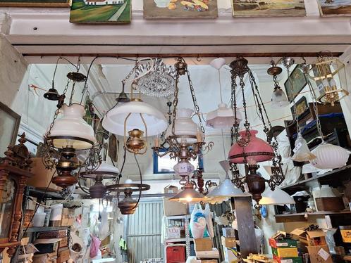 koperen/antieke kroonluchters/ancien lustres/bobèches/cuivre, Antiek en Kunst, Antiek | Verlichting, Ophalen