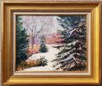 Victor CHARRETON - Schilderij - Besneeuwd bos, Antiek en Kunst, Ophalen of Verzenden