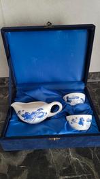Luxe Porseleinen Set - Blauwe Lotus - Sauskom of Theeset, Antiek en Kunst, Ophalen