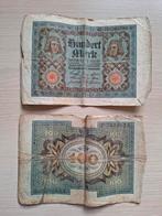 2 Duitse Reichsbankbiljetten van 100 Mark uit 1920., Ophalen, Duitsland