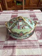 Chinese pot met bijpassende lepel, allebei bestempeld, Ophalen