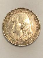 Munt zilver Nederland 1 gulden Wilhelmina jaartal 1892, 1 gulden, Zilver, Ophalen of Verzenden, Koningin Wilhelmina
