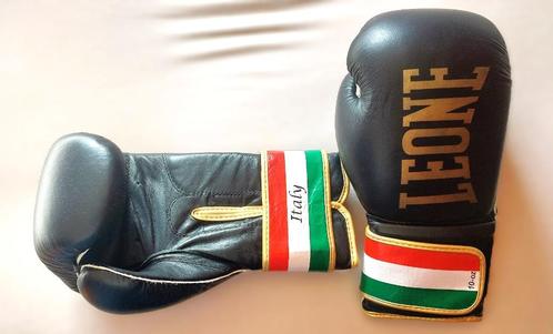 Zo goed als nieuwe lederen bokshandschoenen Leone - Italy 10, Sports & Fitness, Boxe, Comme neuf, Gants de boxe, Gants de boxe